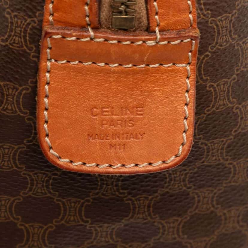 Celine Macadam Coated Canvas Boston Bag Brown Canvas Very good condition - Box View