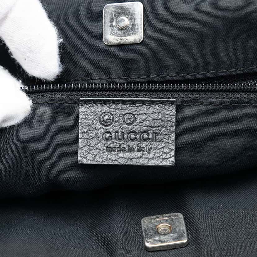 Gucci GG Nylon Abbey D Ring Pocket Tote Black Very good condition - Box View