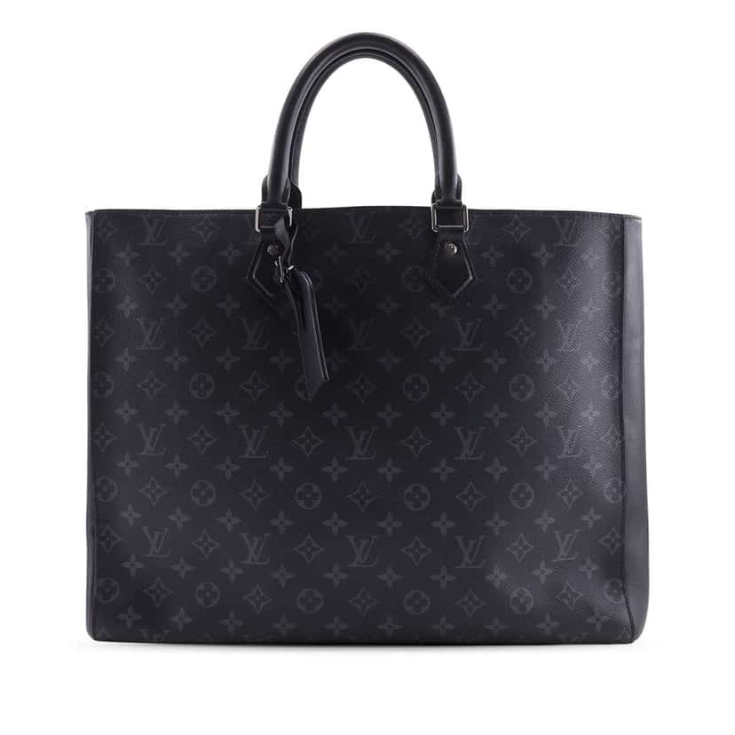Louis Vuitton Monogram Eclipse Grand Sac Tote Black Very good condition - Front View