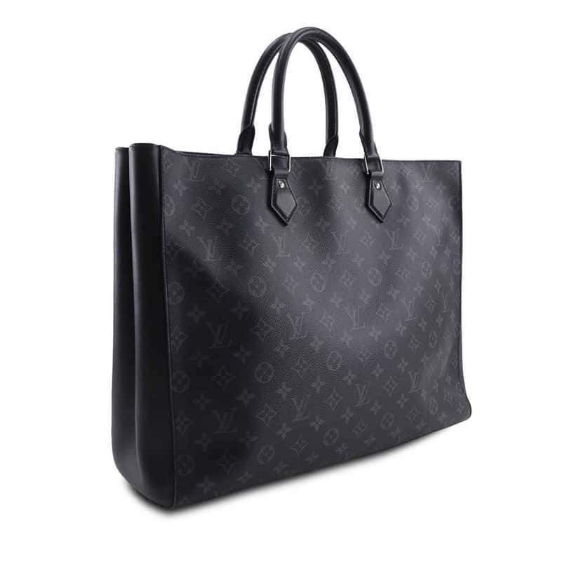 Louis Vuitton Monogram Eclipse Grand Sac Tote Black Very good condition - Back View