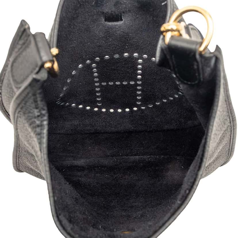 Hermès Clemence Evelyne I PM Black Leather Very good condition - Model View