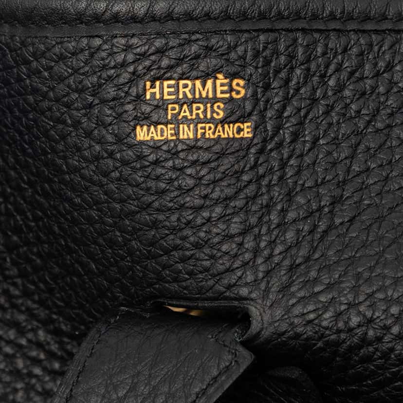 Hermès Clemence Evelyne I PM Black Leather Very good condition - Box View
