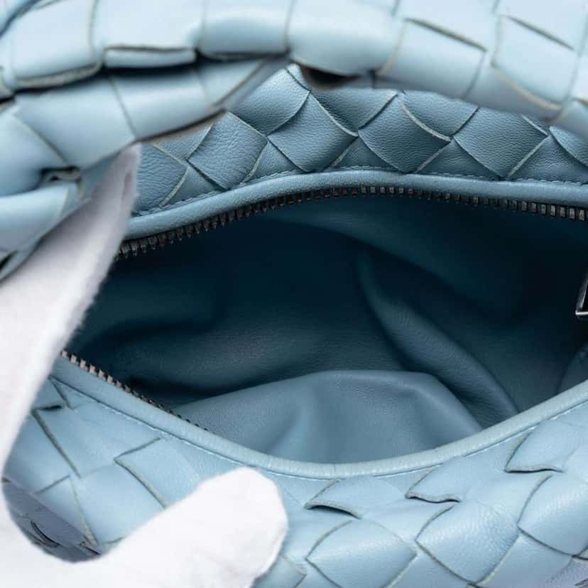 Bottega Veneta Mini Nappa Intrecciato Jodie Blue Leather Very good condition - Model View