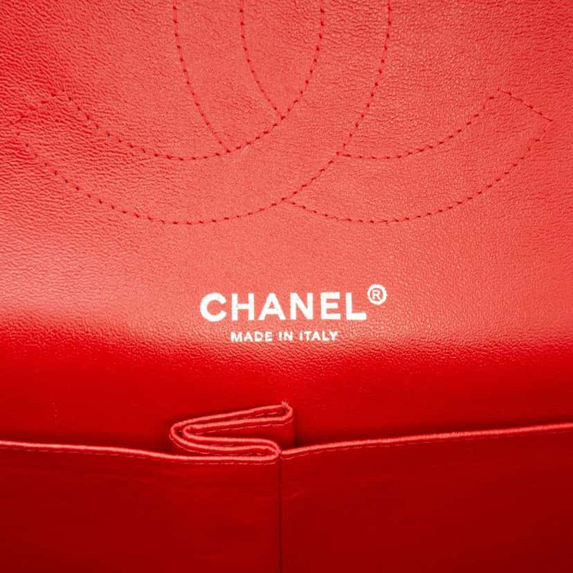 Chanel Jumbo Classic Lambskin Double Flap Red Leather Very good condition - Box View