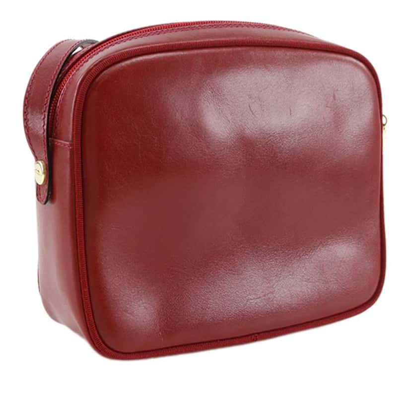 Salvatore Ferragamo Leather Vara Bow Crossbody Red Leather Very good condition - Back View