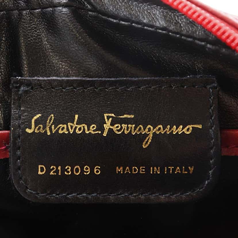 Salvatore Ferragamo Leather Vara Bow Crossbody Red Leather Very good condition - Box View