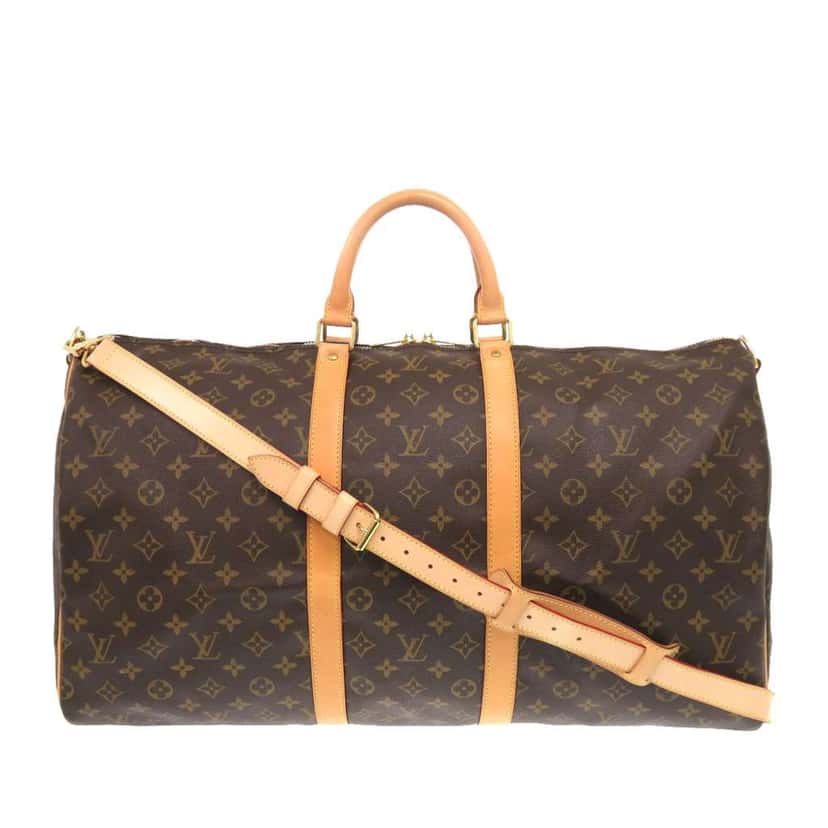 Louis Vuitton Monogram Keepall Bandouliere 55 Brown Very good condition - Front View