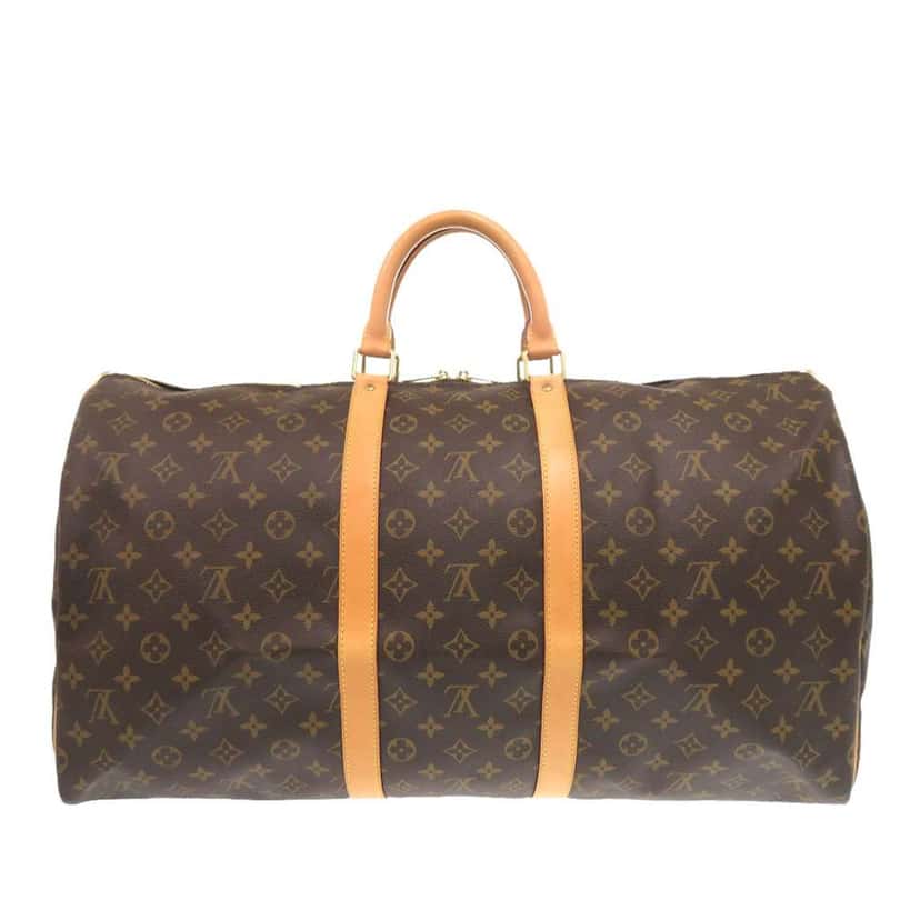 Louis Vuitton Monogram Keepall Bandouliere 55 Brown Very good condition - Back View