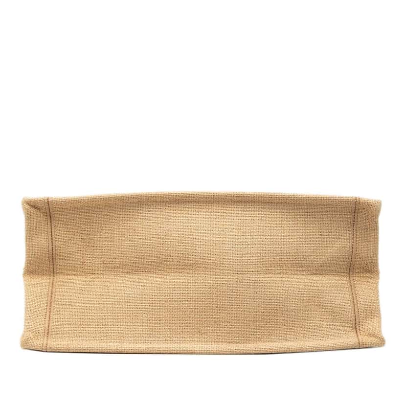 Dior Medium Jute Embroidered Book Tote Beige Polyester Very good condition - Inside View