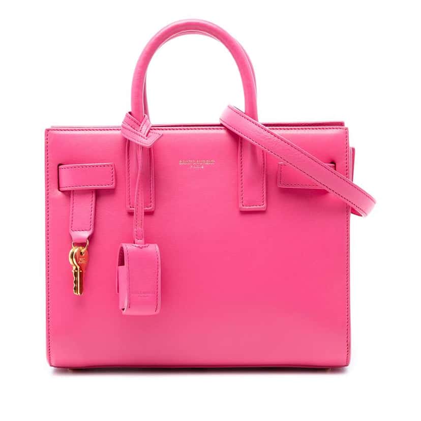 Saint Laurent Nano Leather Sac De Jour Satchel Pink Leather Very good condition - Front View