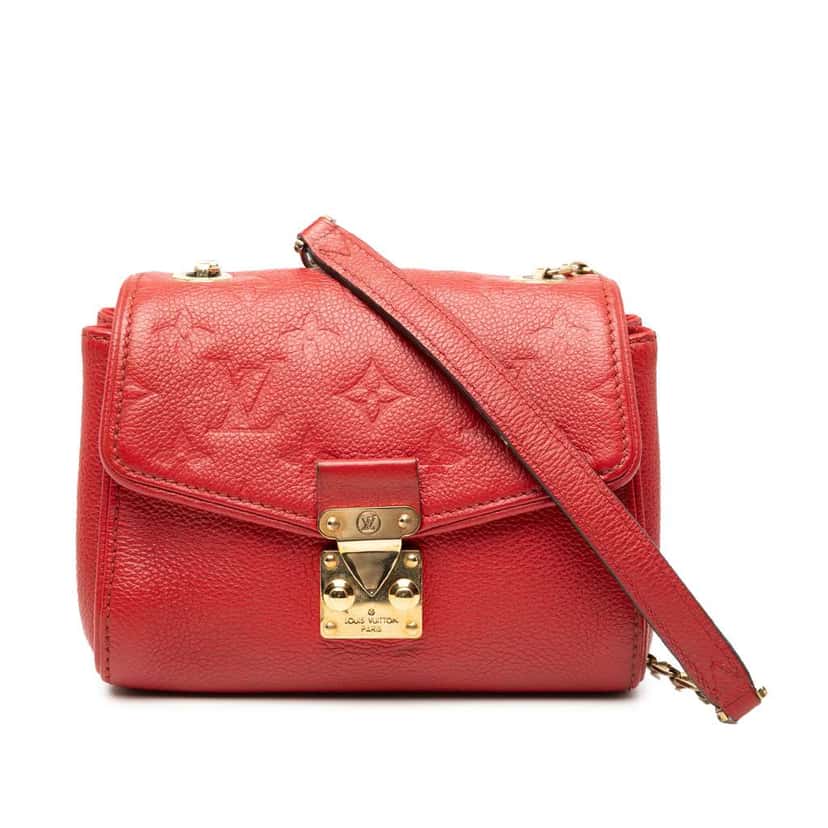 Louis Vuitton Monogram Empreinte Saint Germain BB Red Leather Very good condition - Front View