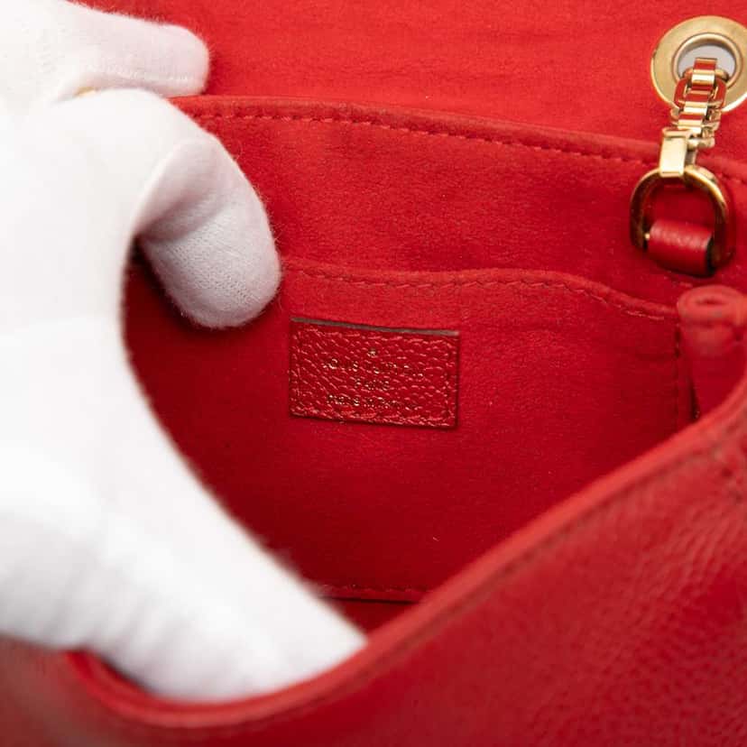 Louis Vuitton Monogram Empreinte Saint Germain BB Red Leather Very good condition - Box View