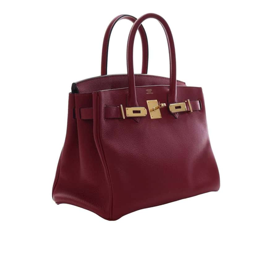 Hermès Togo Birkin Retourne 30 Red Leather Very good condition - Inside View