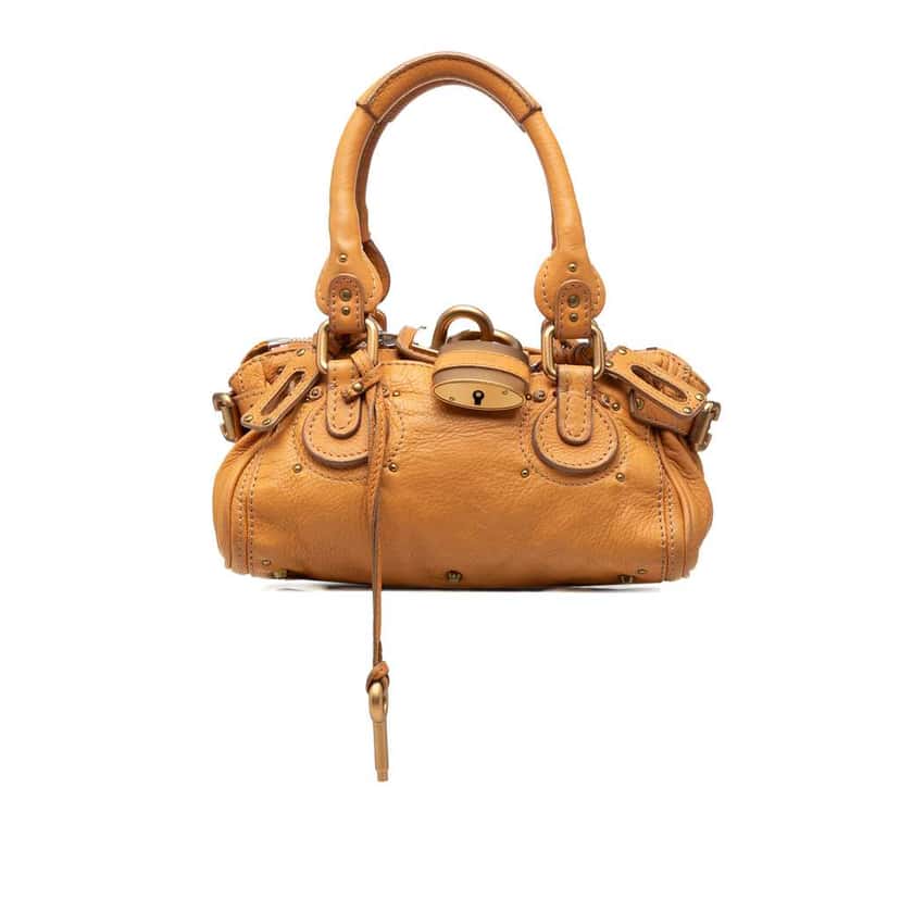 Chloé Mini Leather Paddington Handbag Brown Leather Very good condition - Front View