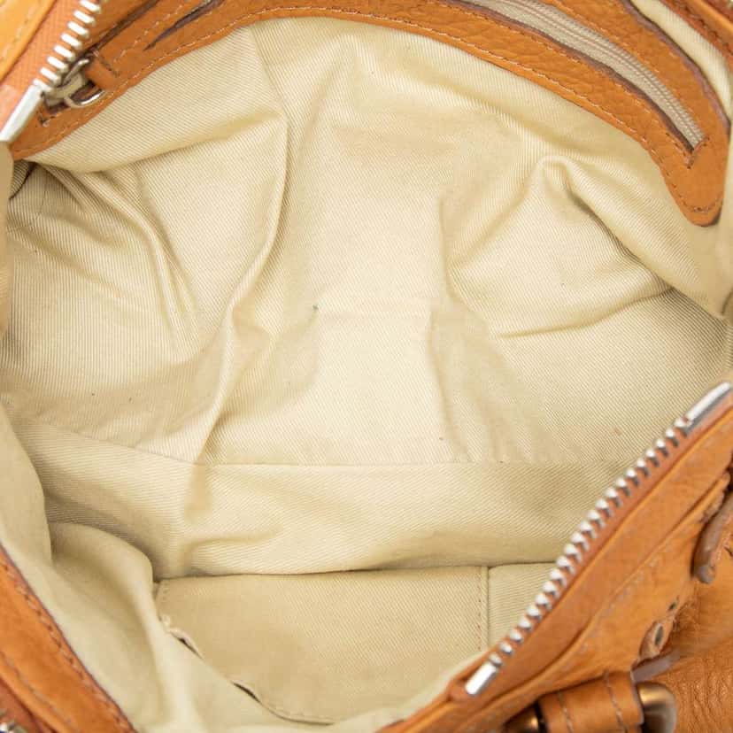 Chloé Mini Leather Paddington Handbag Brown Leather Very good condition - Model View