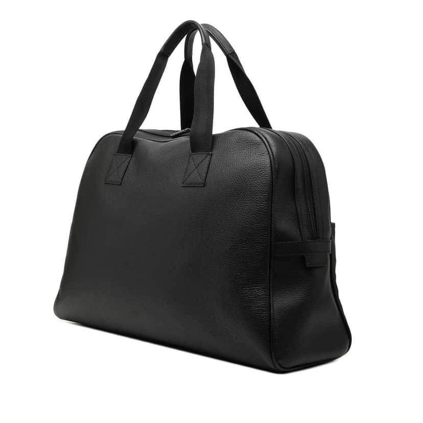 Gucci Web Leather Travel Bag Black Leather Very good condition - Back View