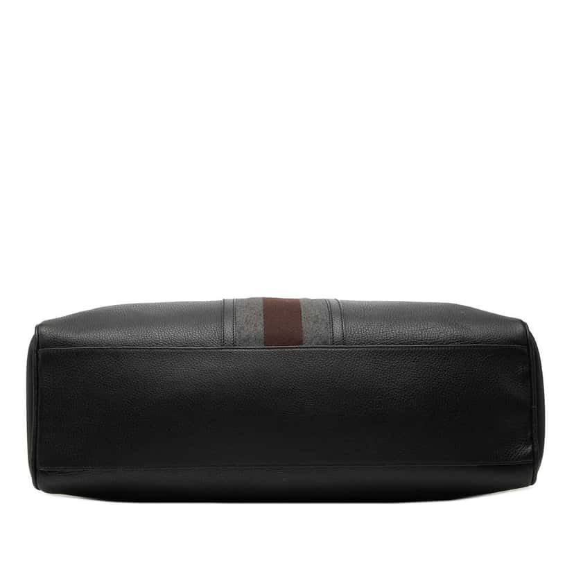 Gucci Web Leather Travel Bag Black Leather Very good condition - Inside View