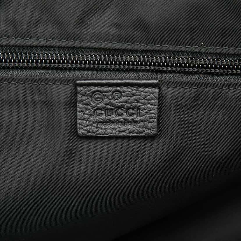 Gucci Web Leather Travel Bag Black Leather Very good condition - Box View