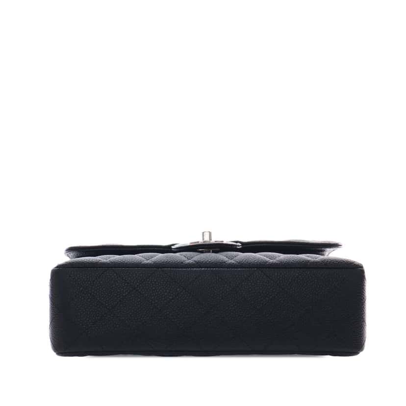 Chanel Small Classic Caviar Double Flap Black Leather Very good condition - Inside View