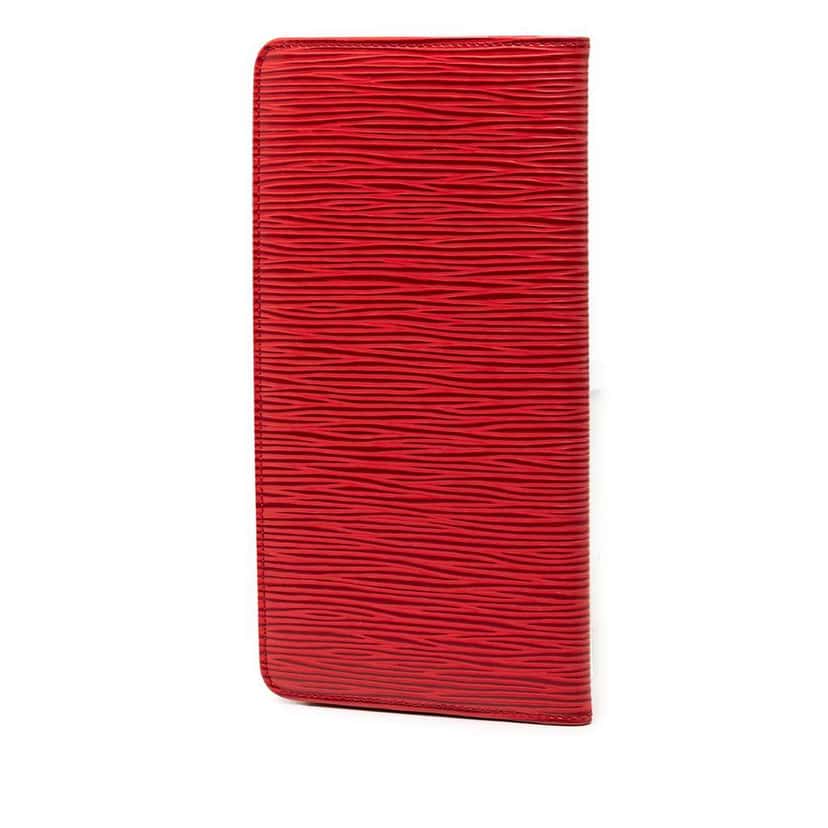 Louis Vuitton Epi Porte Cartes Credit Bifold Wallet Red Leather Very good condition - Back View