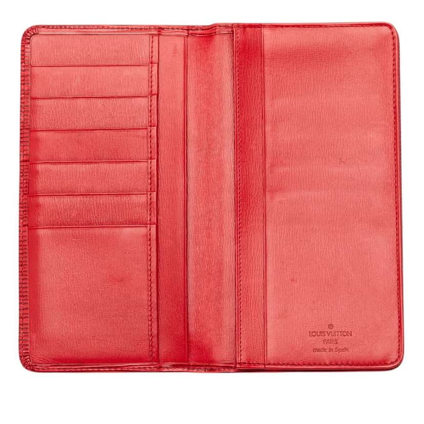Louis Vuitton Epi Porte Cartes Credit Bifold Wallet Red Leather Very good condition - Model View