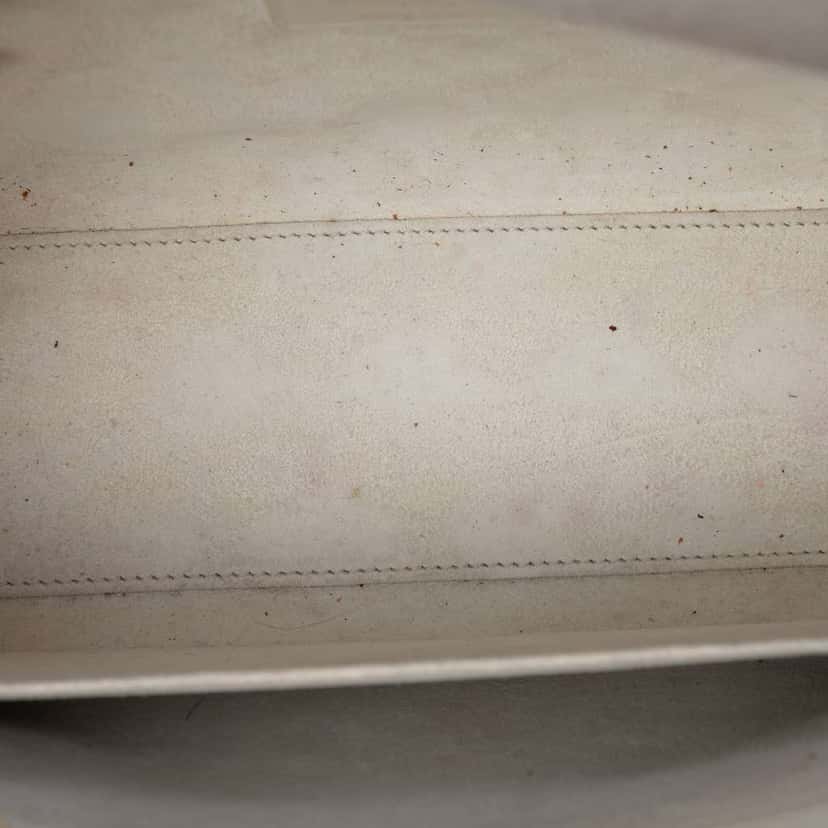 Dior Medium Calfskin Embroidered Jardin D Hiver Lady Dior White Leather Very good condition - Model View