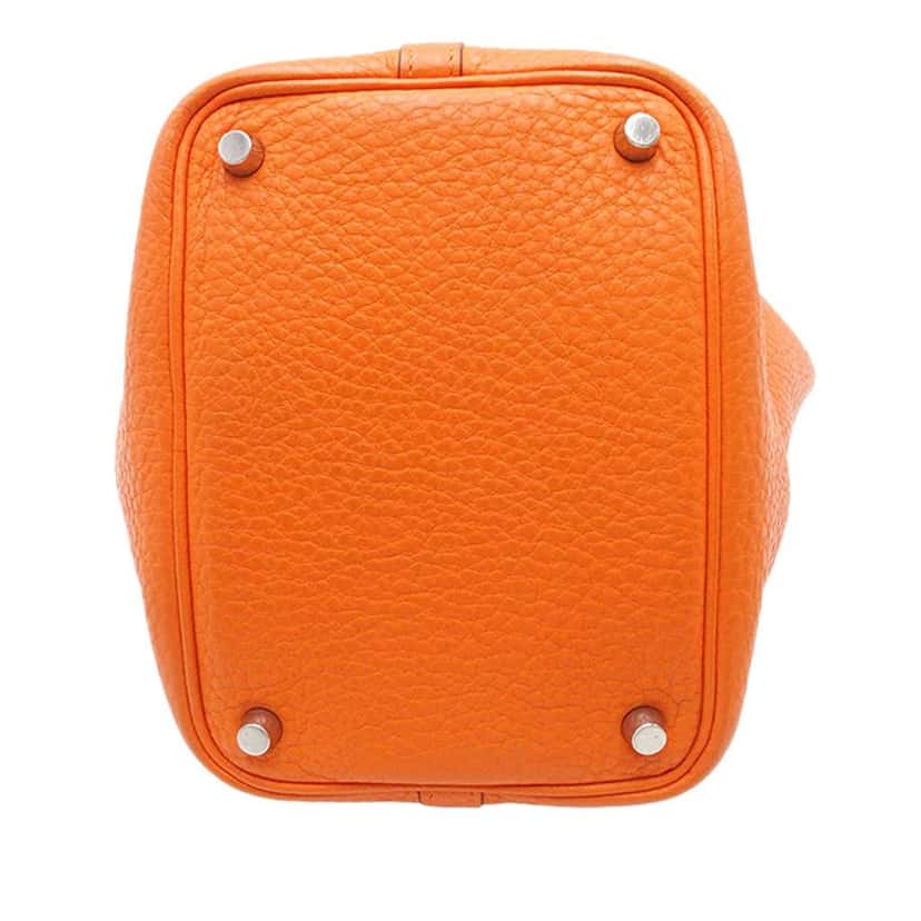 Hermès Clemence Picotin Lock 18 Orange Leather Very good condition - Inside View