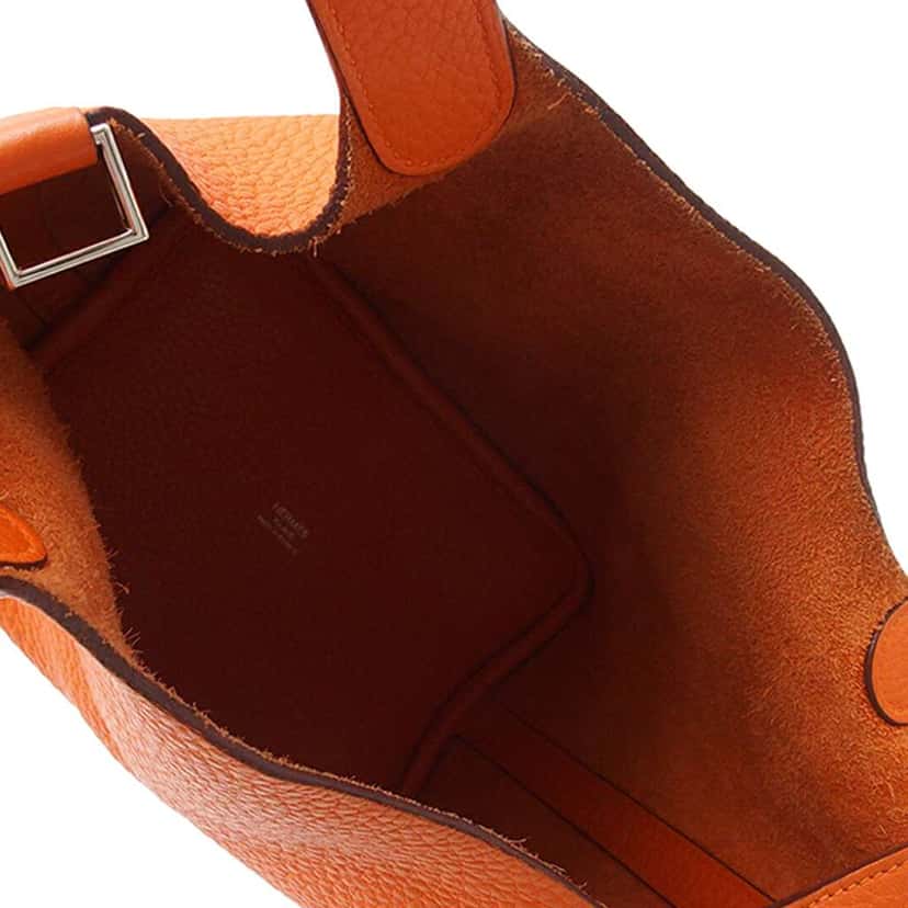 Hermès Clemence Picotin Lock 18 Orange Leather Very good condition - Model View