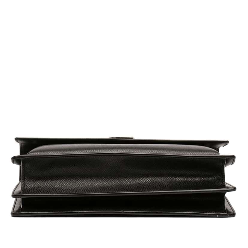 Saint Laurent Large Grained Calfskin Monogram Sunset Crossbody Black Leather Very good condition - Inside View