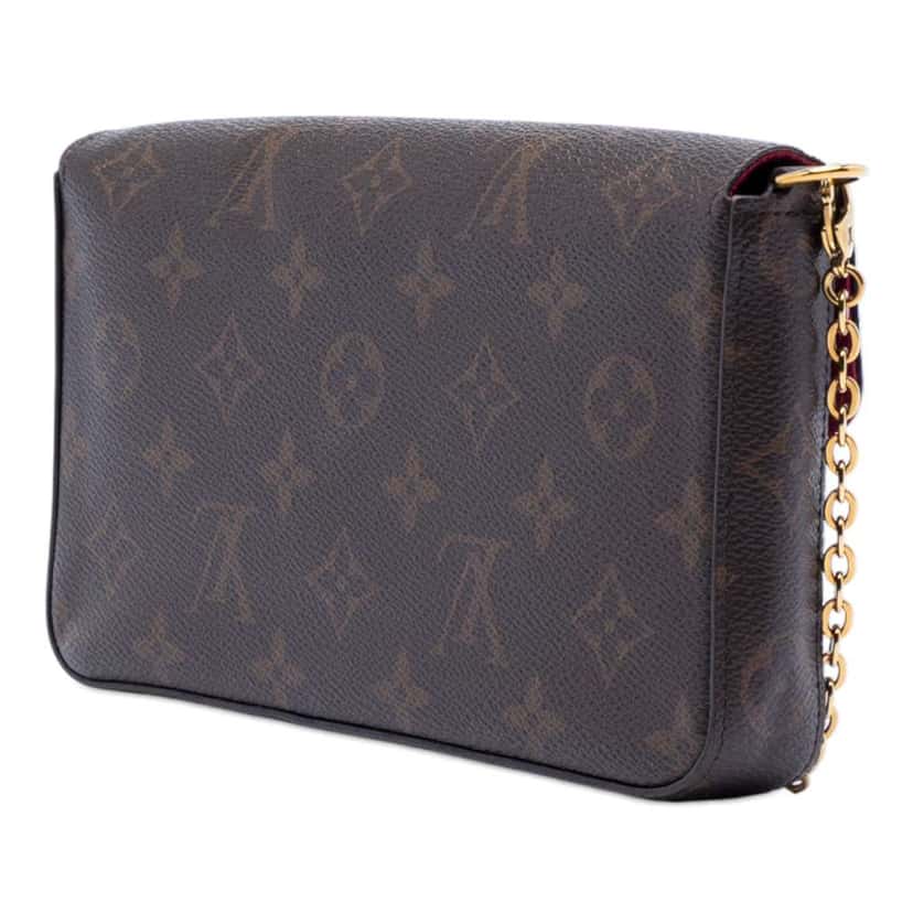 Louis Vuitton Monogram Pochette Felicie Brown Very good condition - Back View