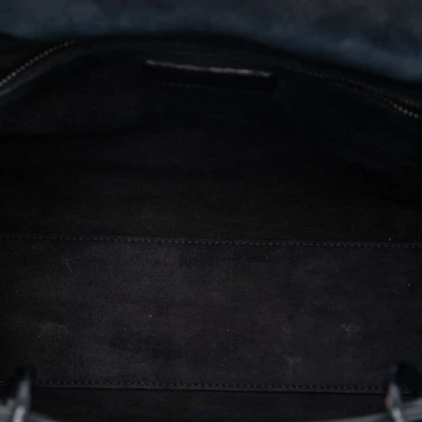 Dior Large Ultra Matte Calfskin Cannage Lady Dior Black Leather Very good condition - Model View