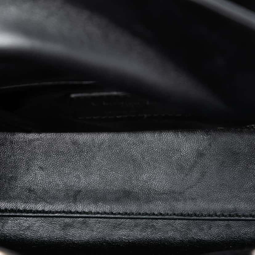 Dior Mini Pony Hair Leopard Print Lady Dior Brown Very good condition - Model View