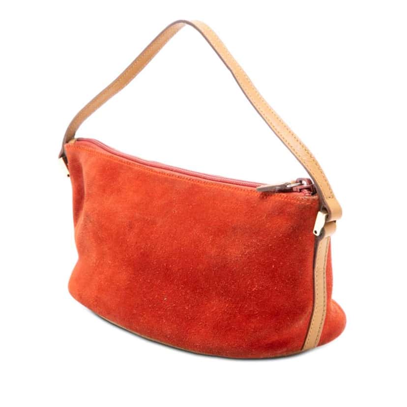 Gucci Suede Boat Orange Leather Very good condition - Back View