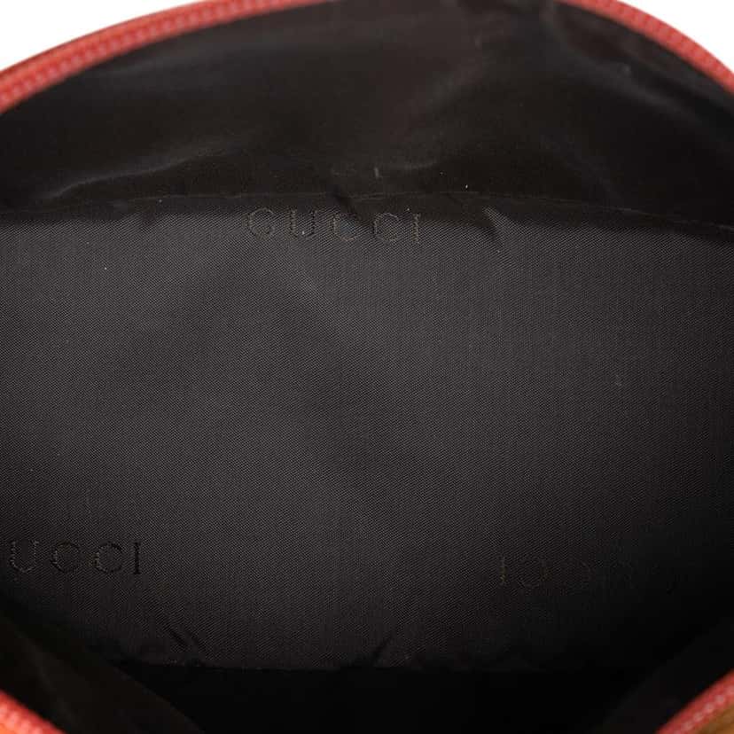 Gucci Suede Boat Orange Leather Very good condition - Model View