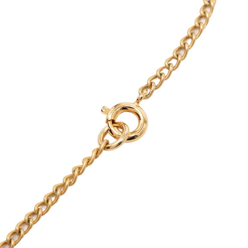 Chanel Gold Plated Enamel Coco Star Pendant Necklace Gold Metal Very good condition - Model View