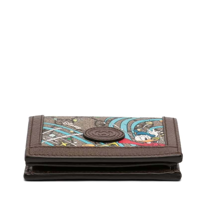 Gucci Disney GG Supreme Donald Duck Compact Wallet Beige Canvas Very good condition - Inside View