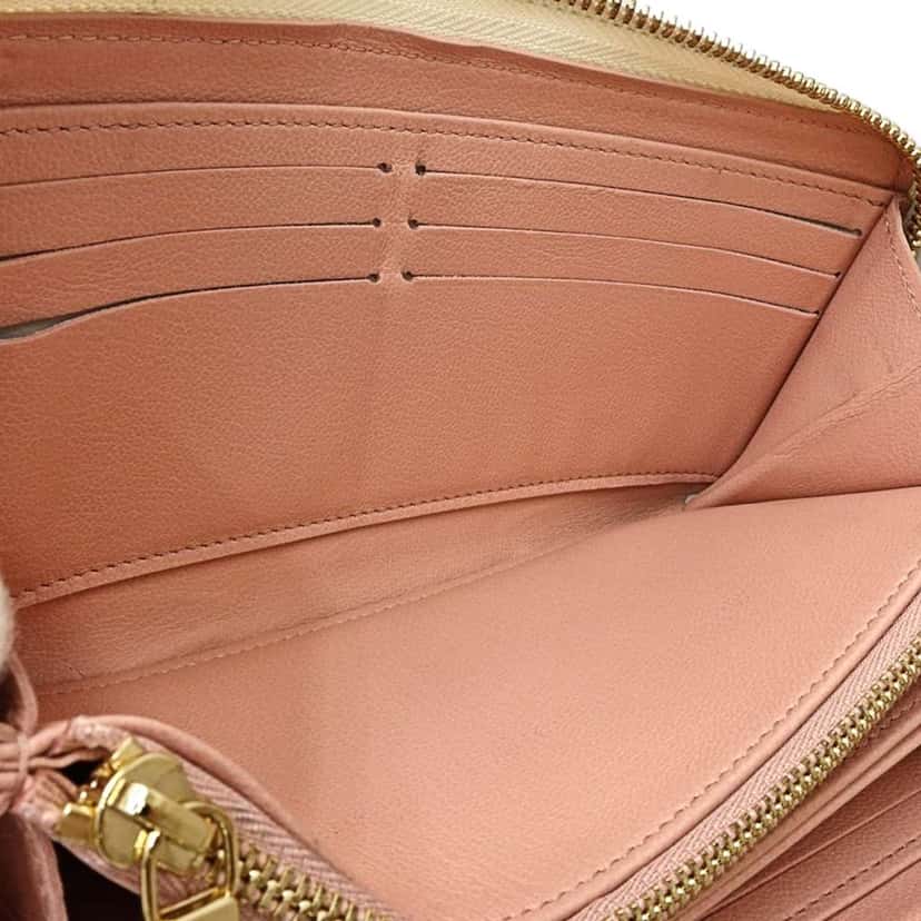 Louis Vuitton Tricolor Monogram Embossed Lambskin Zippy Long Wallet Brown Leather Very good condition - Inside View