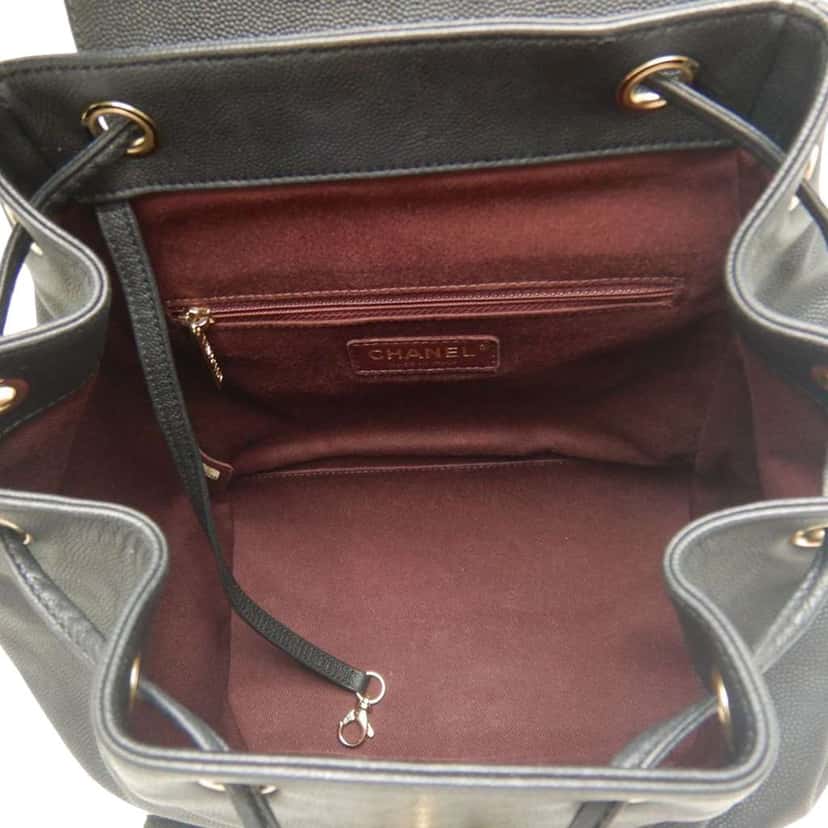 Chanel Business Affinity Caviar Backpack Black Leather Very good condition - Box View