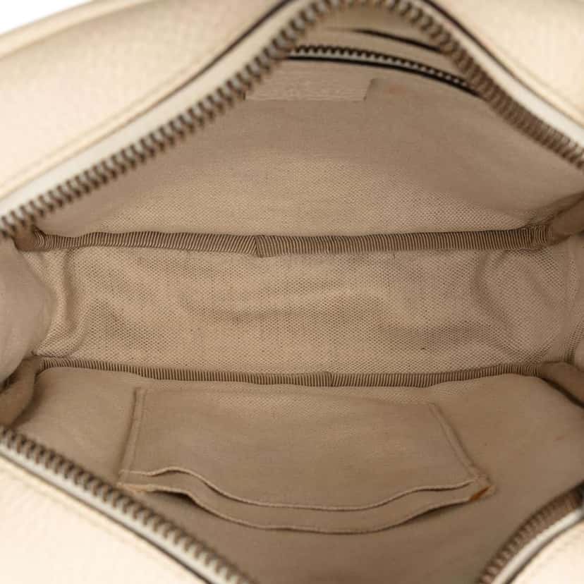 Gucci Grained Calfskin Logo Crossbody Brown Leather Very good condition - Model View