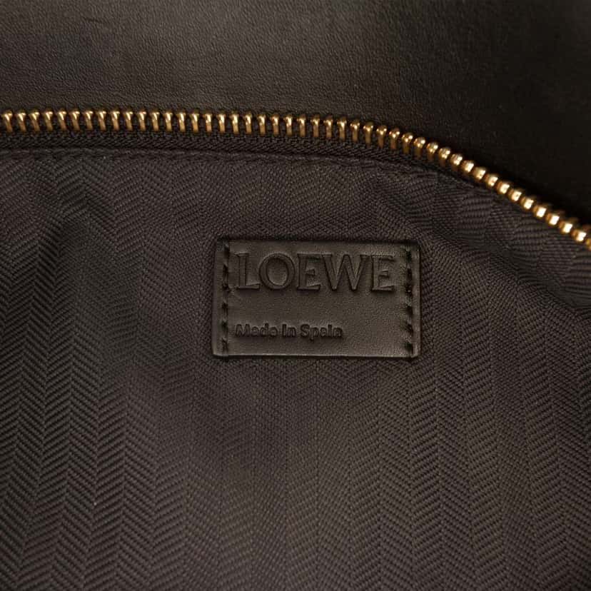 Loewe Small Calfskin Solid Puzzle Chain Satchel Black Leather Very good condition - Box View