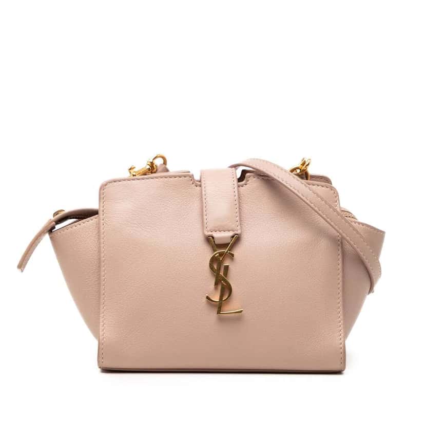 Saint Laurent Toy Leather Monogram Cabas Pink Leather Very good condition - Front View