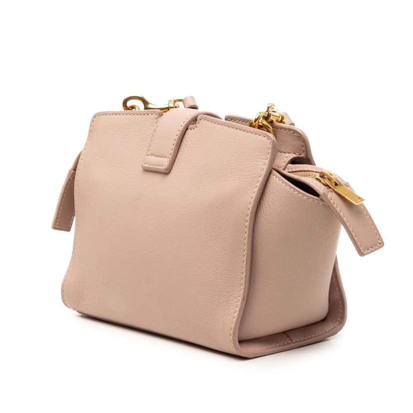Saint Laurent Toy Leather Monogram Cabas Pink Leather Very good condition - Back View