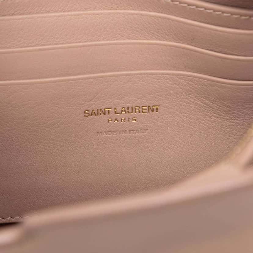 Saint Laurent Toy Leather Monogram Cabas Pink Leather Very good condition - Box View