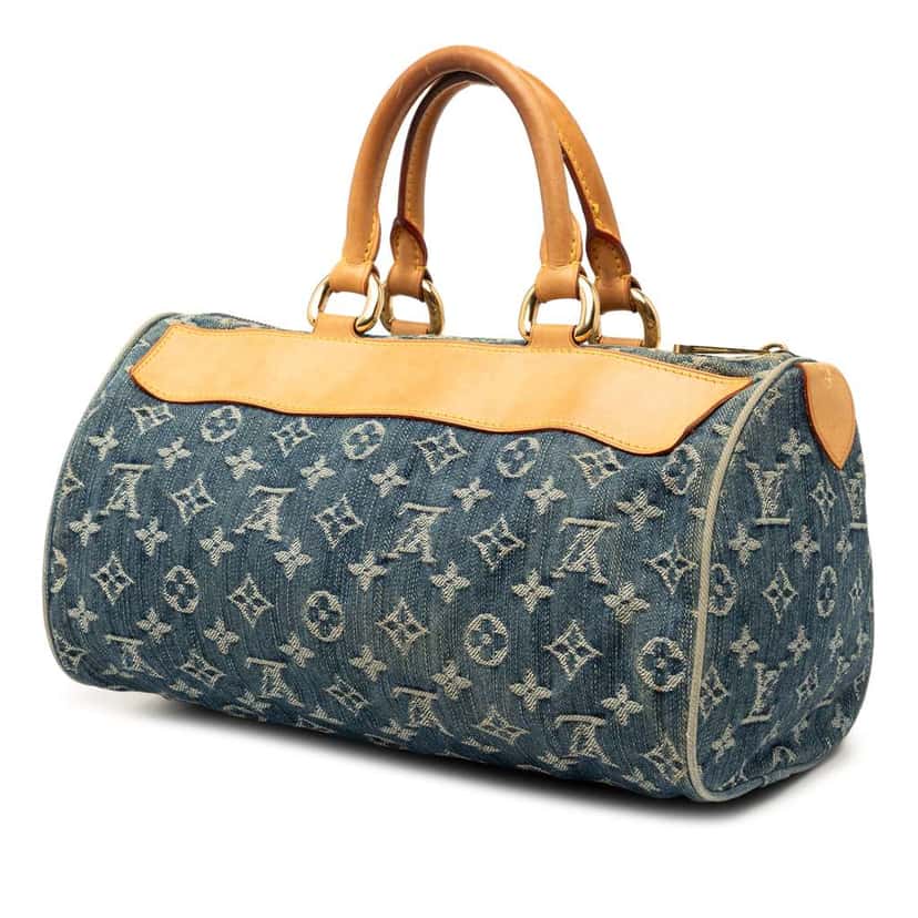 Louis Vuitton Monogram Denim Neo Speedy 30 Blue Denim Very good condition - Back View