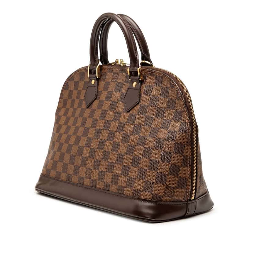 Louis Vuitton Damier Ebene Alma PM Brown Very good condition - Back View