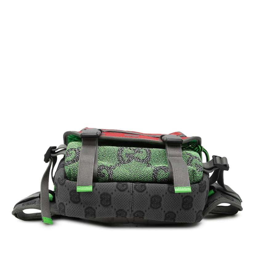 Gucci Small GG Nylon Backpack Green Very good condition - Inside View