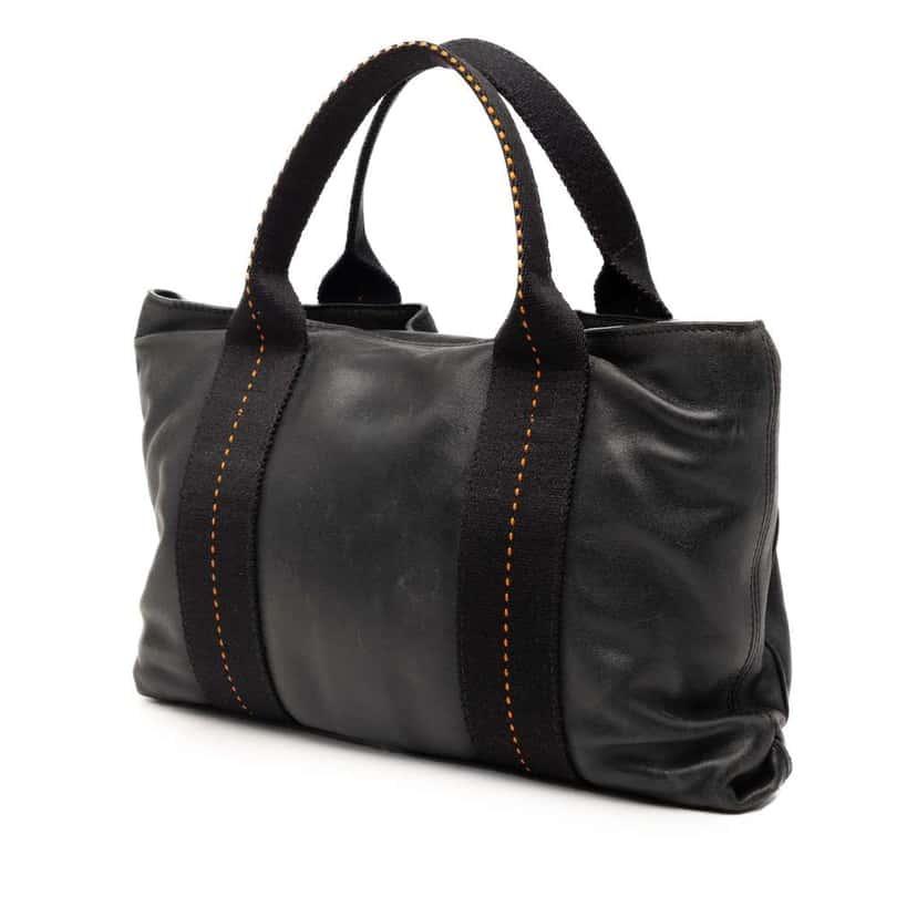 Hermès Caravan Horizontal PM Black Leather Very good condition - Back View