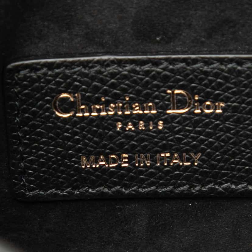 Dior Grained Calfskin Saddle Belt Pouch Black Leather Very good condition - Box View