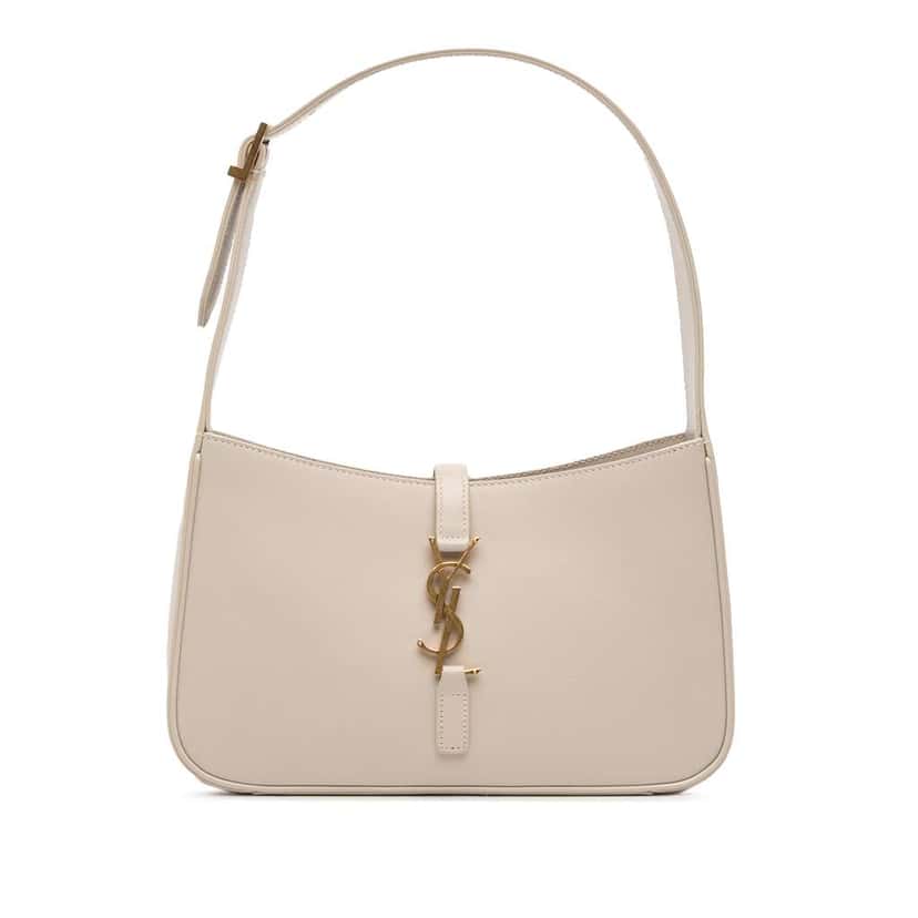 Saint Laurent Smooth Calfskin Le 5 a 7 White Leather Very good condition - Front View