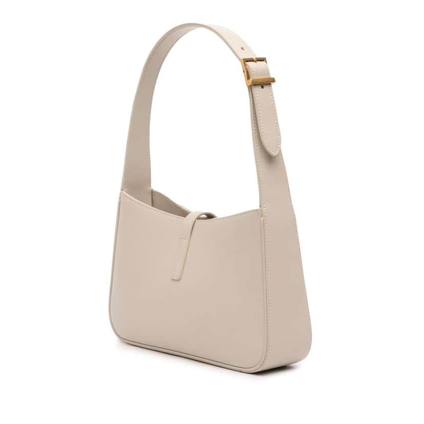 Saint Laurent Smooth Calfskin Le 5 a 7 White Leather Very good condition - Back View